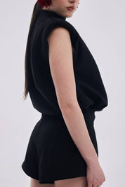 Contour Blouse Black